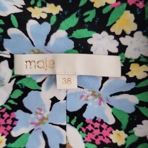 MAJE Multicolor Floral Romper with pockets